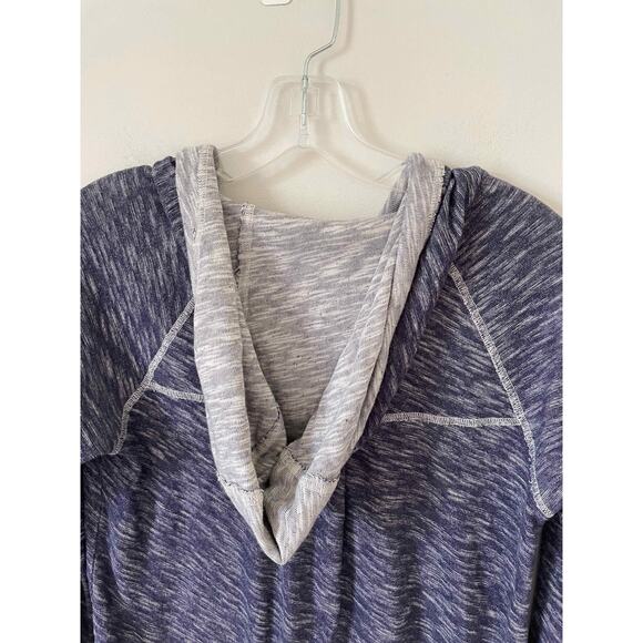 Roxy Hooded Pull Over Sweatshirt Hoodie Cover Up Purple Size Small - Picture 5 of 8